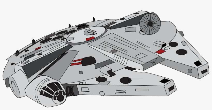 28 Collection Of Millennium Falcon Cartoon Drawing - Millennium Falcon Png, transparent png download