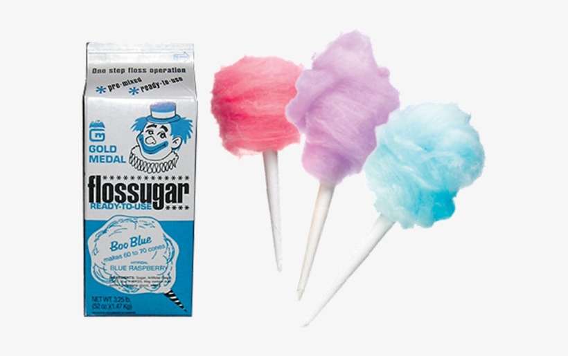 Cotton Candy Free Blue Raspberry - Gold Medal Flossugar, Blue Raspberry - 3.25 Lb Box, transparent png download