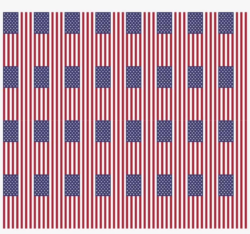 American Flags 12 V=1489067979 - Pattern, transparent png download
