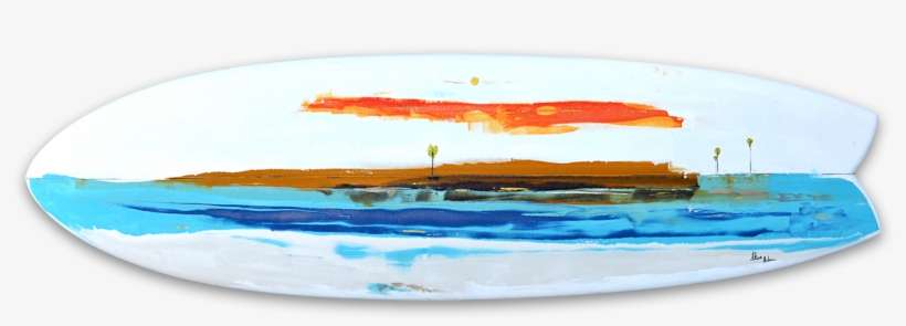 Surfboard Seascape - Surfboard, transparent png download