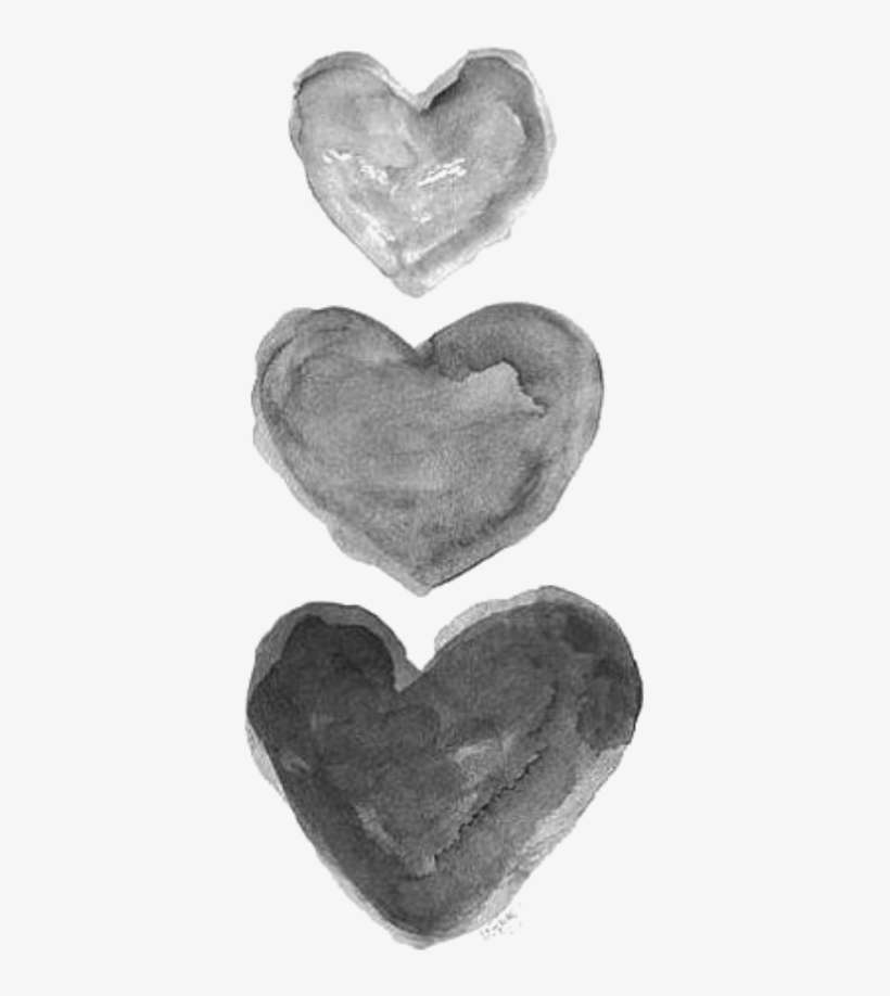Report Abuse - Corazon Blanco Y Negro, transparent png download