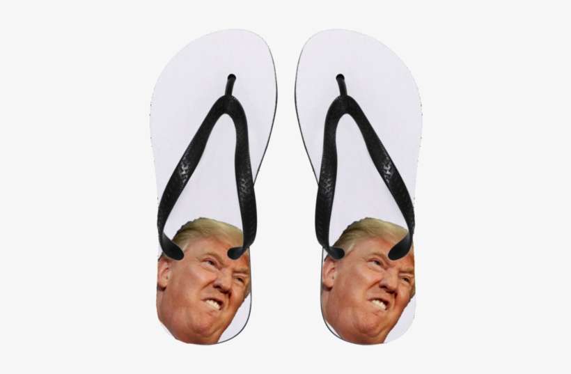 Donald Trump Flip Flops - Customcat Hustle Until - Flip Flops - Medium, transparent png download