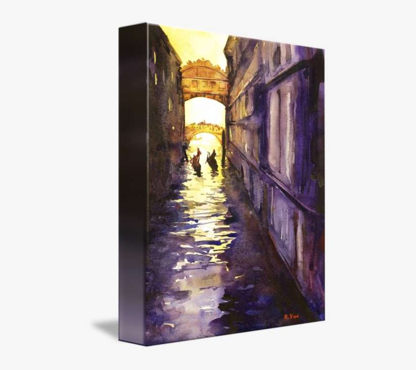 Venice Drawing Watercolor - Bridge Of Sighs, transparent png download