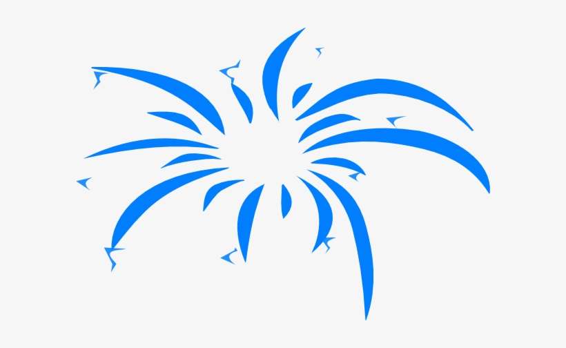 Picture Free Download Exploding Fireworks Blue Clipart - Firework Explosion Clip Art, transparent png download