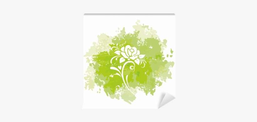 Watercolor Splatter With Rose - Watercolor Painting, transparent png download