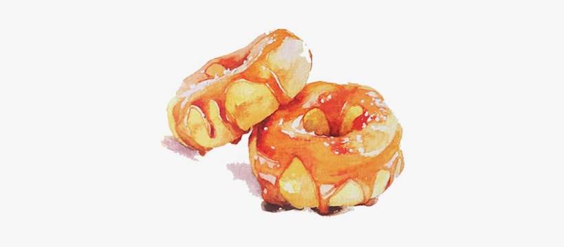 Freeuse Painting Illustration Hand Painted Handpainted - Illustration Donut, transparent png download