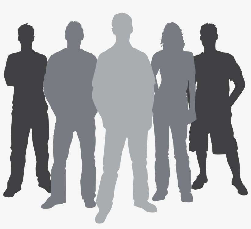Jpg Library Library People Silhouette Clip Art At Getdrawings - Group Of People Silhouette, transparent png download