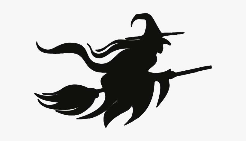 Witch Transparent Image - Flying Witch Silhouette, transparent png download