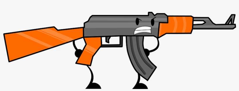 Ak47 - Battle For Dream Island Gun, transparent png download