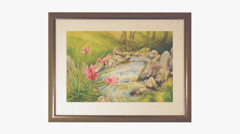 Watercolor Painting Of Glorious Spring Day In A Sonoma - Picture Frame, transparent png download