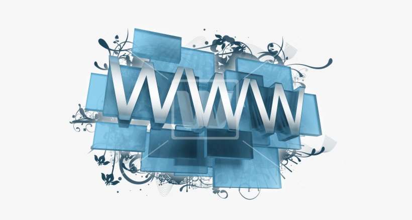Blue Www Png - Historia De Internet Png, transparent png download