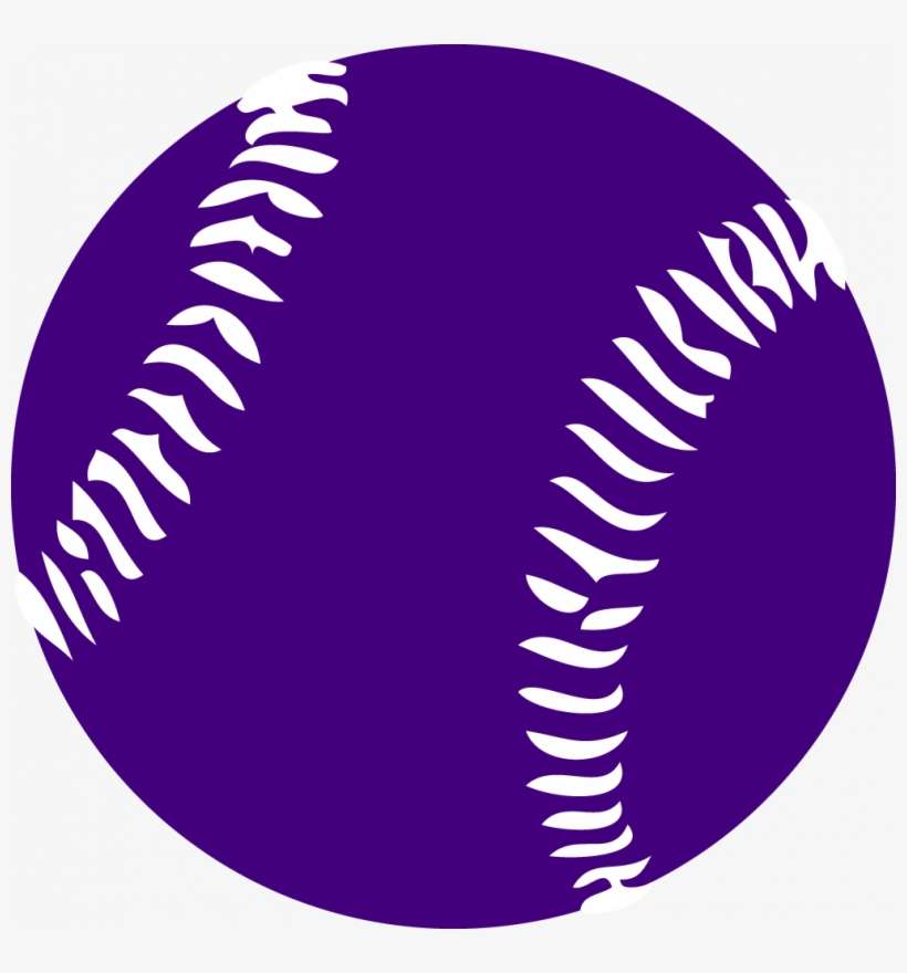 Softball Png High-quality Image - Purple Softball Png, transparent png download