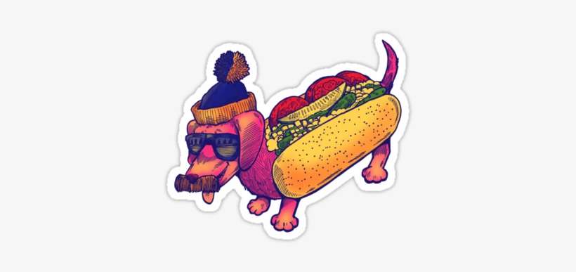 Just A Little Chicago Dog - Hot Dog Hipster, transparent png download
