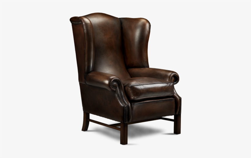 Old English Leather Chairs - Old Leather Chair Png, transparent png download