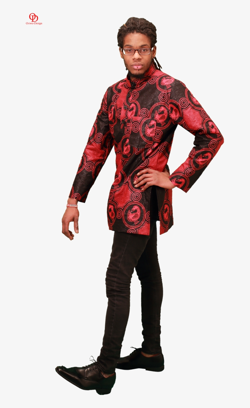 Black And Red African Shirt, transparent png download