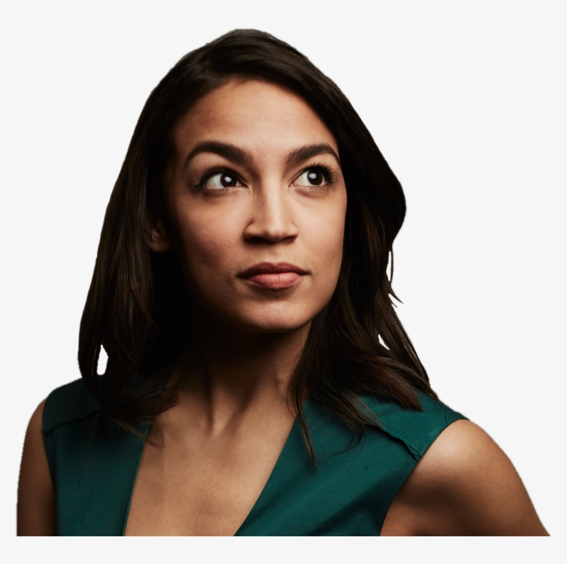 Alexandra Ocasio-cortez Posing For A Campaign Image - Alexandria Ocasio Cortez, transparent png download