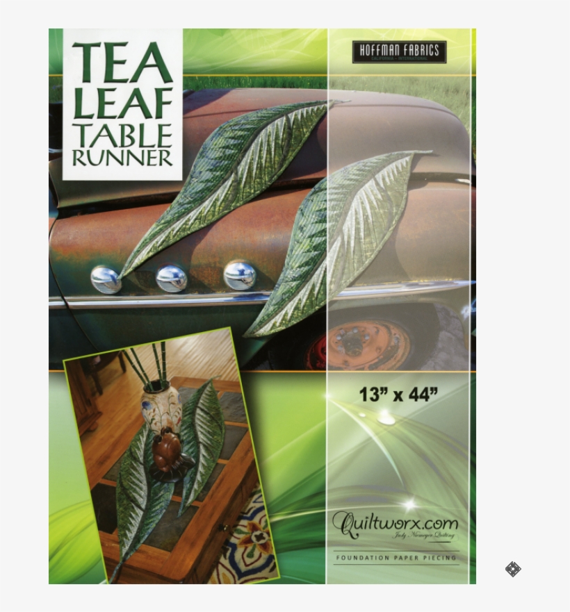 Tea Leaf Table Runner 1 - Tea Leaf Table Runner | Judy Niemeyer, transparent png download