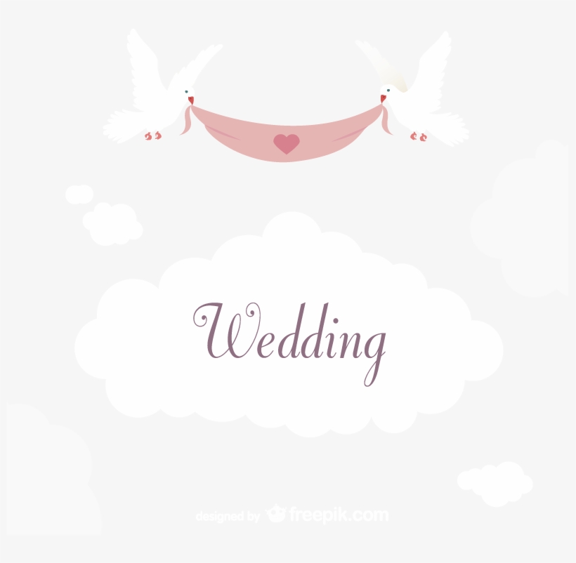 Marriage Vector Emblem - Pigeons And Doves, transparent png download