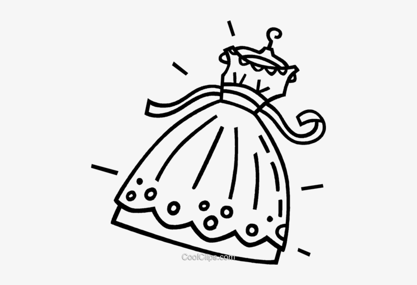 Wedding Dress Royalty Free Vector Clip Art Illustration - Royalty Payment, transparent png download