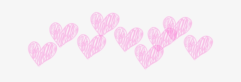 Lovely Girly Hearts Corazones Tiara 3d Whatsapp Pink - Heart, transparent png download