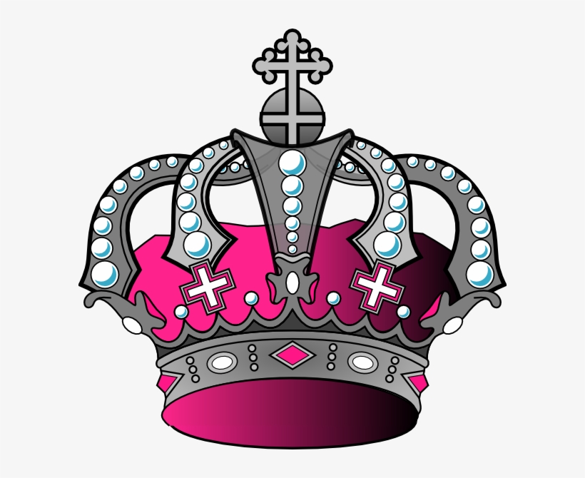 Pink Crown Clip Art - Crown, transparent png download