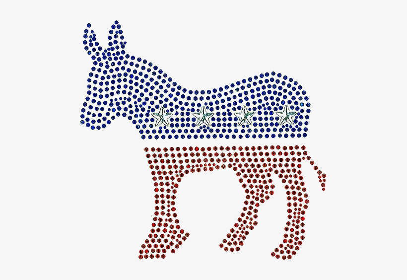 Democrat Donkey - Optical Illusion, transparent png download