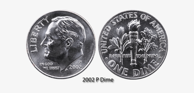 2002 Dime - 1970 D Dime Error, transparent png download