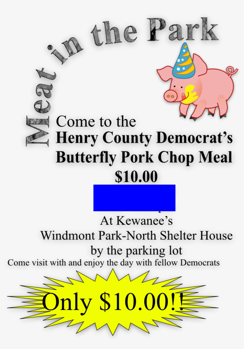 Henry County Democrats Upcoming Events 2018 Parades - Custom Cartoon Pig Throw Blanket, transparent png download