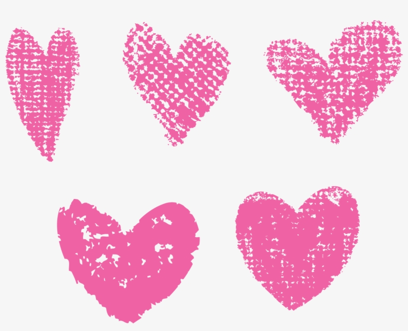 Drawing Sidewalk Chalk Clip Art - Transparent Chalk Hearts, transparent png download