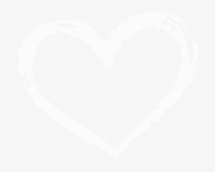 White Chalk Heart Png, transparent png download