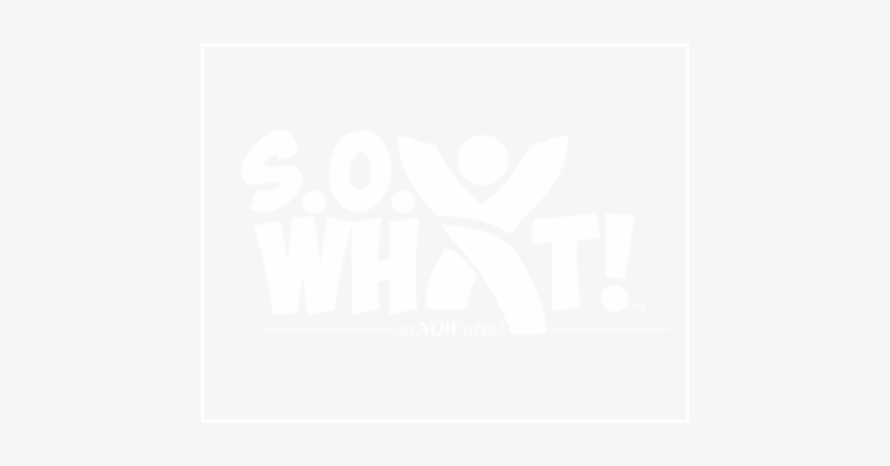 So Logo 311×156 All White With Box Outline Big - Poster, transparent png download