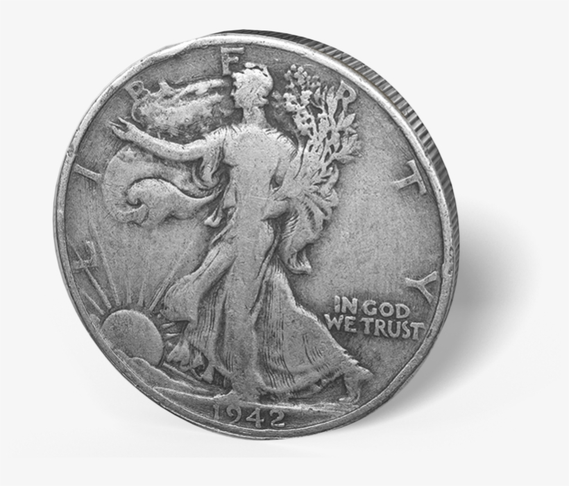90% Junk Silver $1 Face Value Walker Halves - Half Dollar, transparent png download