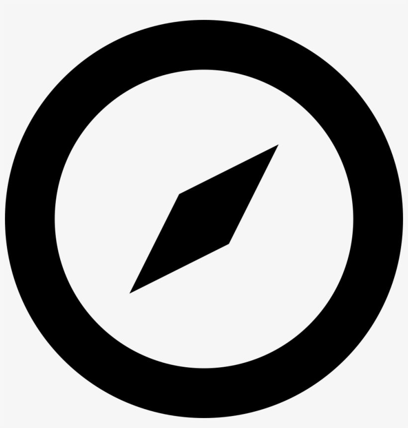 Compass Location Map - Twitter Logo Black Png, transparent png download