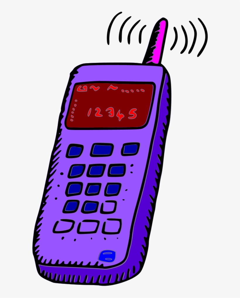 Analogue Mobile Phone - Mobile Phone Clipart Png, transparent png download