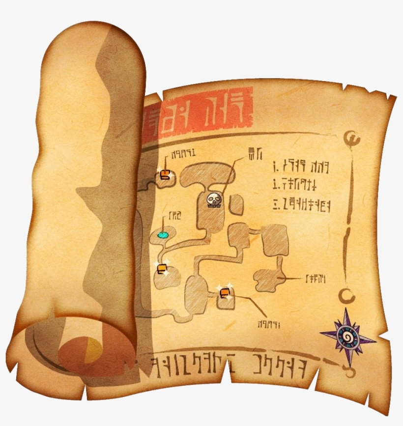 Dungeon Map - Zelda Dungeon Map Item, transparent png download