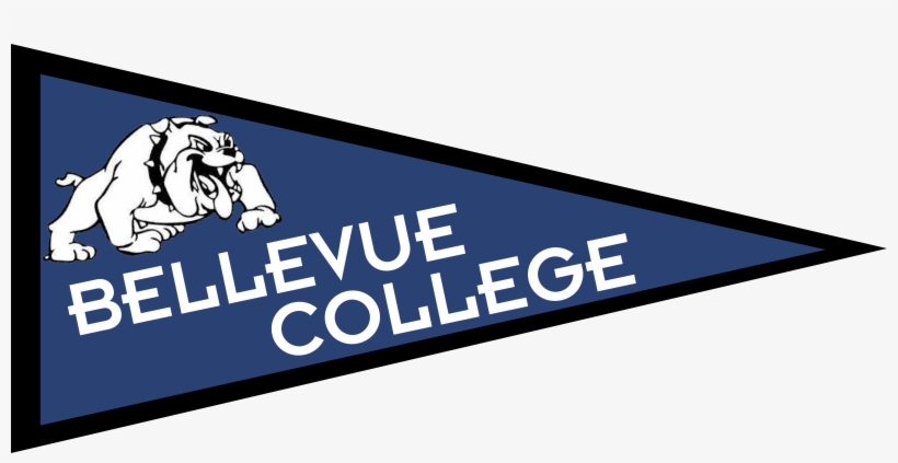 Bellevue College Pennant - Bulldog Logos Mousepad, transparent png download