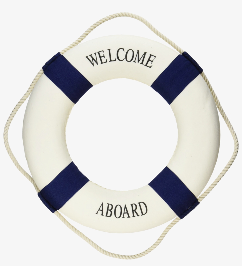 Lifebuoy Png - Welcome Aboard Life Preserver Ring, transparent png download