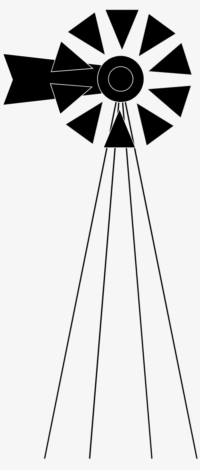 Windmill Transparent Clip Art - Farm Windmill Transparent Background, transparent png download