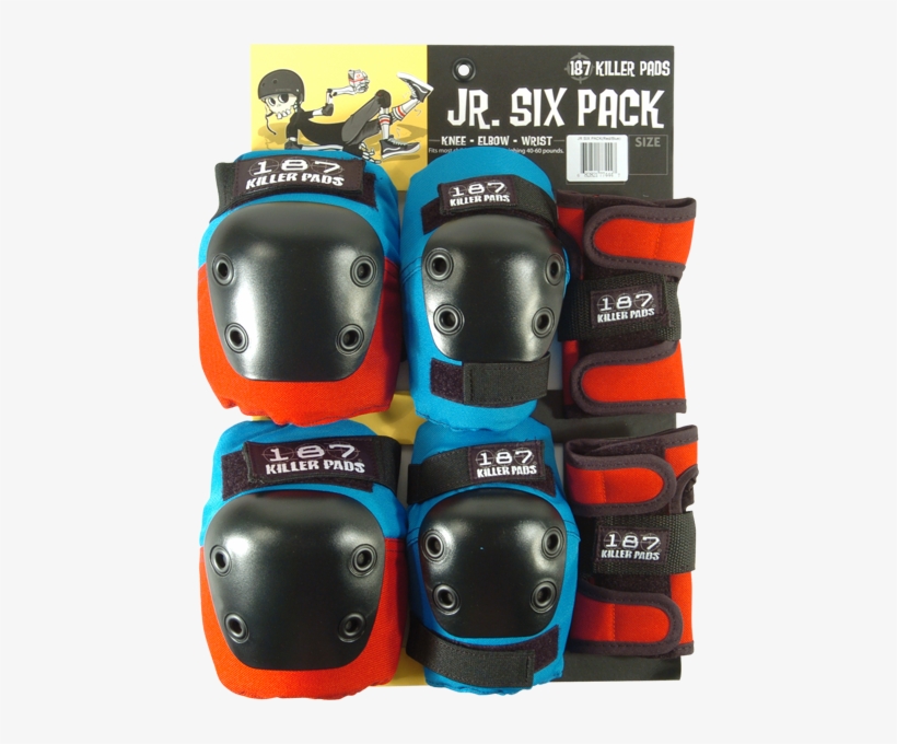 3b1876pack00rbk V=1475355886 - 187 Killer Pads Red / Blue Knee, Elbow,, transparent png download