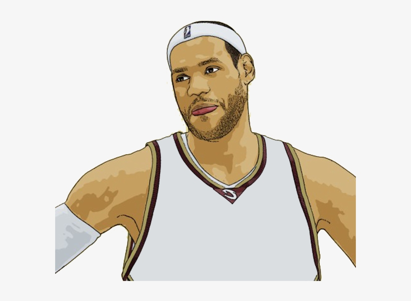 Lebron Cliparts - Lebron James Clip Art Png, transparent png download