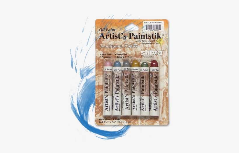 Shiva Artists Paintstiks Set Of 6 Traditional Colors - Jack Richeson Shiva Oil Paintstik, Traditional Colors,, transparent png download