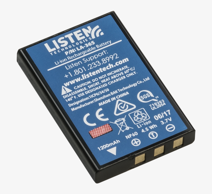 Long Lasting Lithium Ion Rechargeable Battery - Electric Battery, transparent png download