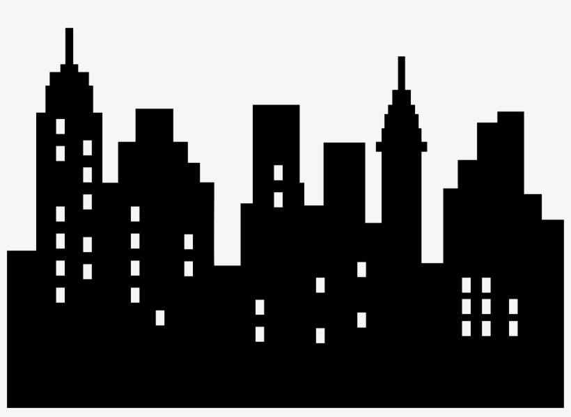 Skyscraper Final Published March - Cityscape Black And White Clip Art, transparent png download