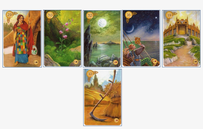 Celtic Lenormand Line Of - Celtic Lenormand Card 36, transparent png download