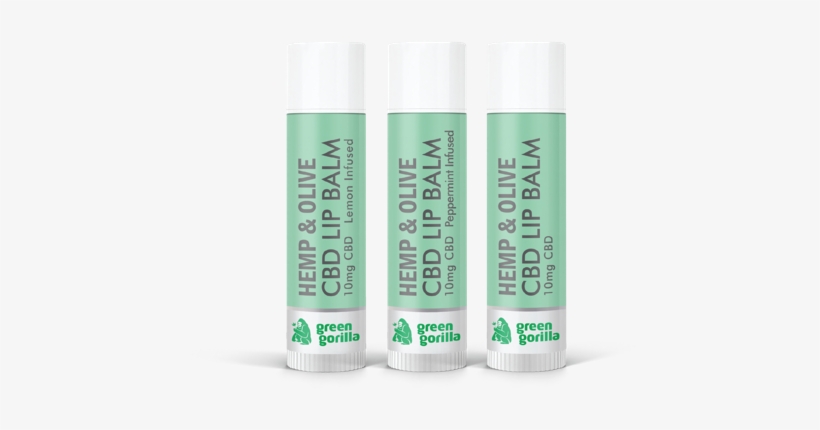 Green Gorilla Hemp And Olive Cbd Infused Lip Balms - Cbd Lip Balm, transparent png download