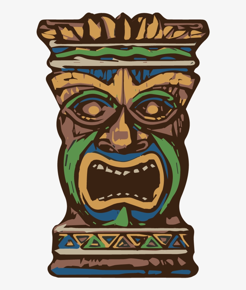 Tiki Head Png Banner Freeuse Library - Tiki Png, transparent png download