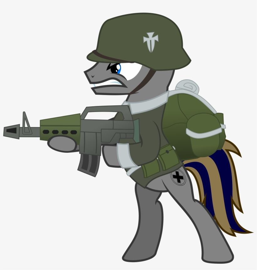 Germane Soldier By Bronyvagineer On Deviantart Png - My Little Pony Soldier, transparent png download