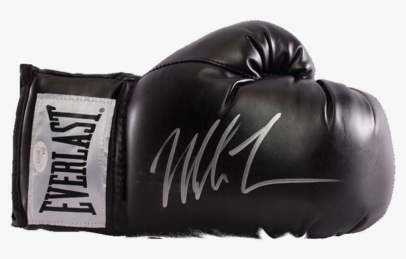 Gant De Boxe Everlast Noir Dédicacé Par <b>mike - Autographed/signed Mike Tyson Red Everlast Boxing Glove, transparent png download