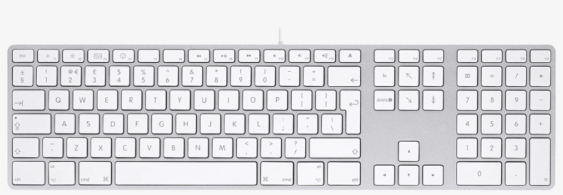 Explanation - Apple Wired Keyboard With Numeric Keys, transparent png download