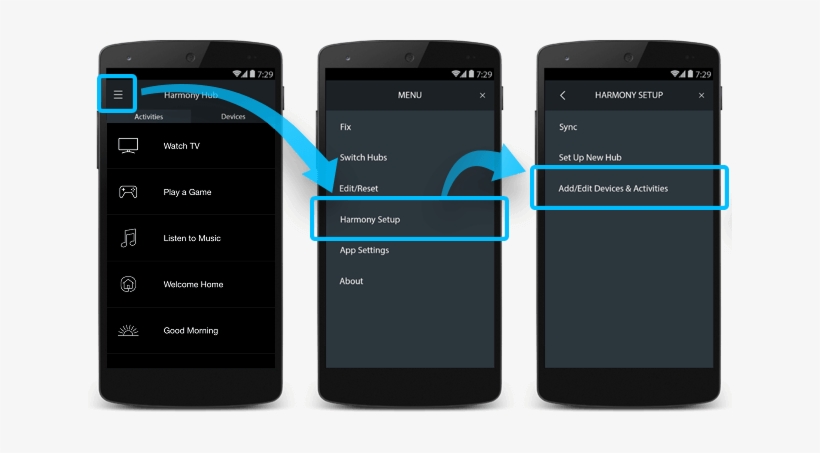 Select The Activity And Key Or Key Combination That - My Harmony App, transparent png download